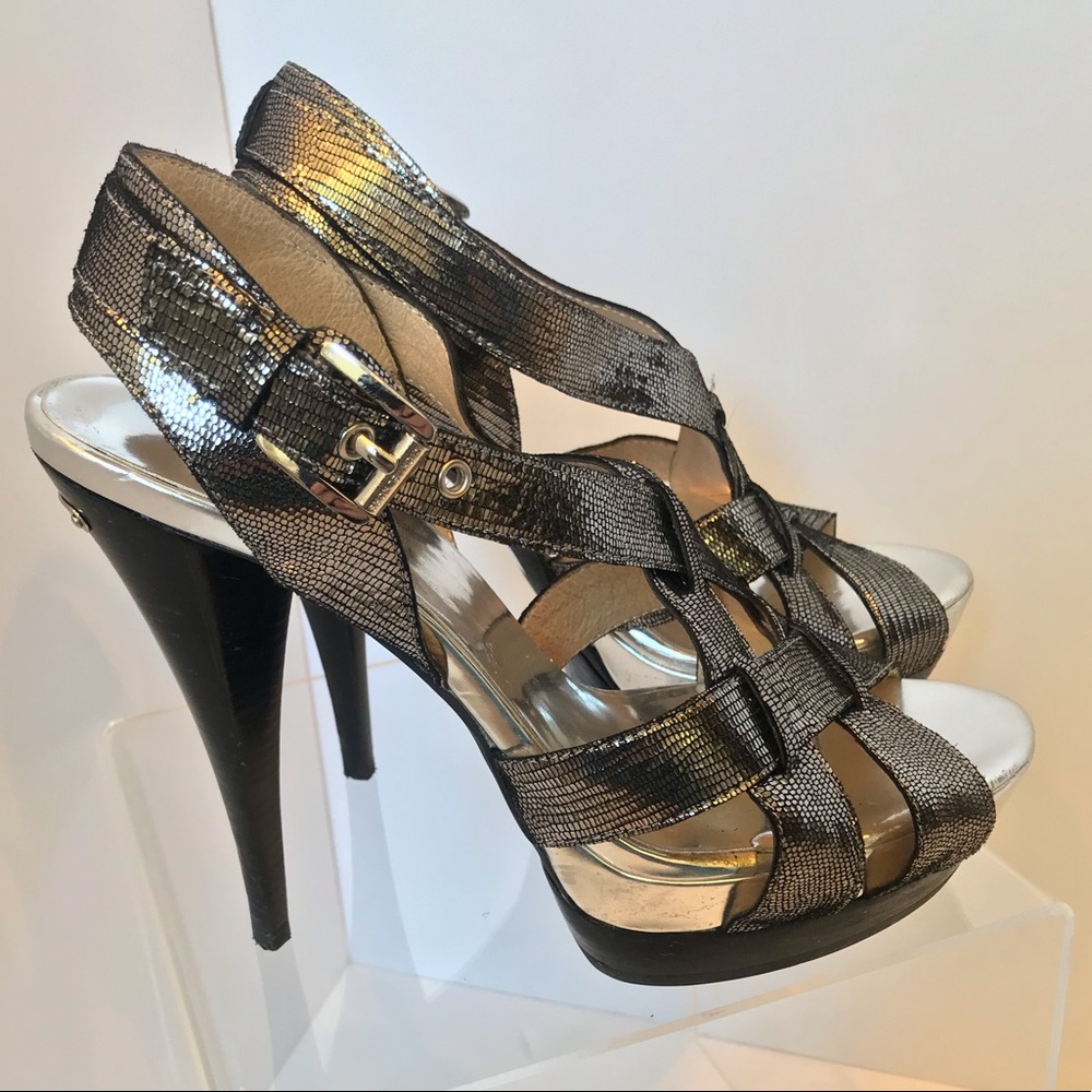 MICHAEL by Michael Kors strappy metallic pump